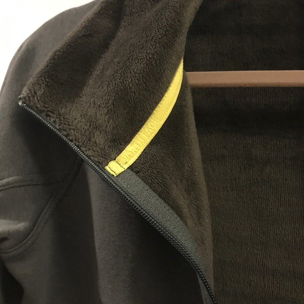 North Face Fleece Sage/Gray two-tone jacket - Picture 4 of 5